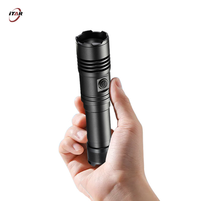 Super Bright 1200M Thrower LEP 9W ard Anodized 2000 Lumens Tactical Rechargeable LED Flashlight