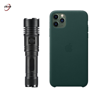Super Bright 1200M Thrower LEP 9W ard Anodized 2000 Lumens Tactical Rechargeable LED Flashlight