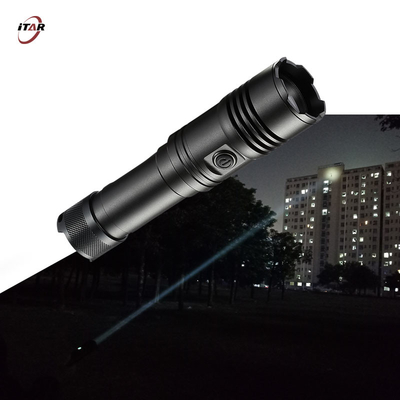 Super Bright 1200M Thrower LEP 9W ard Anodized 2000 Lumens Tactical Rechargeable LED Flashlight